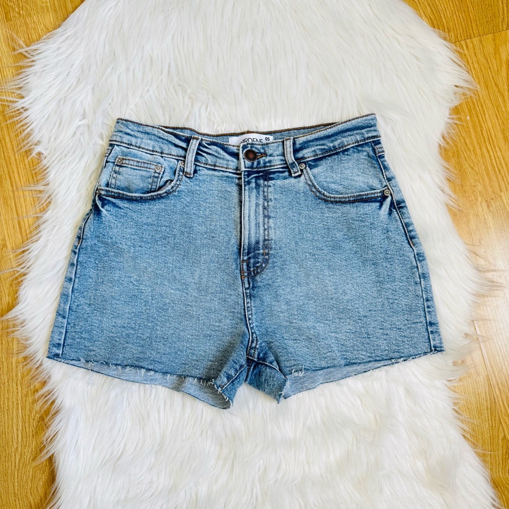 ARDENE | High Waisted Blue Denim Shorts Size 5